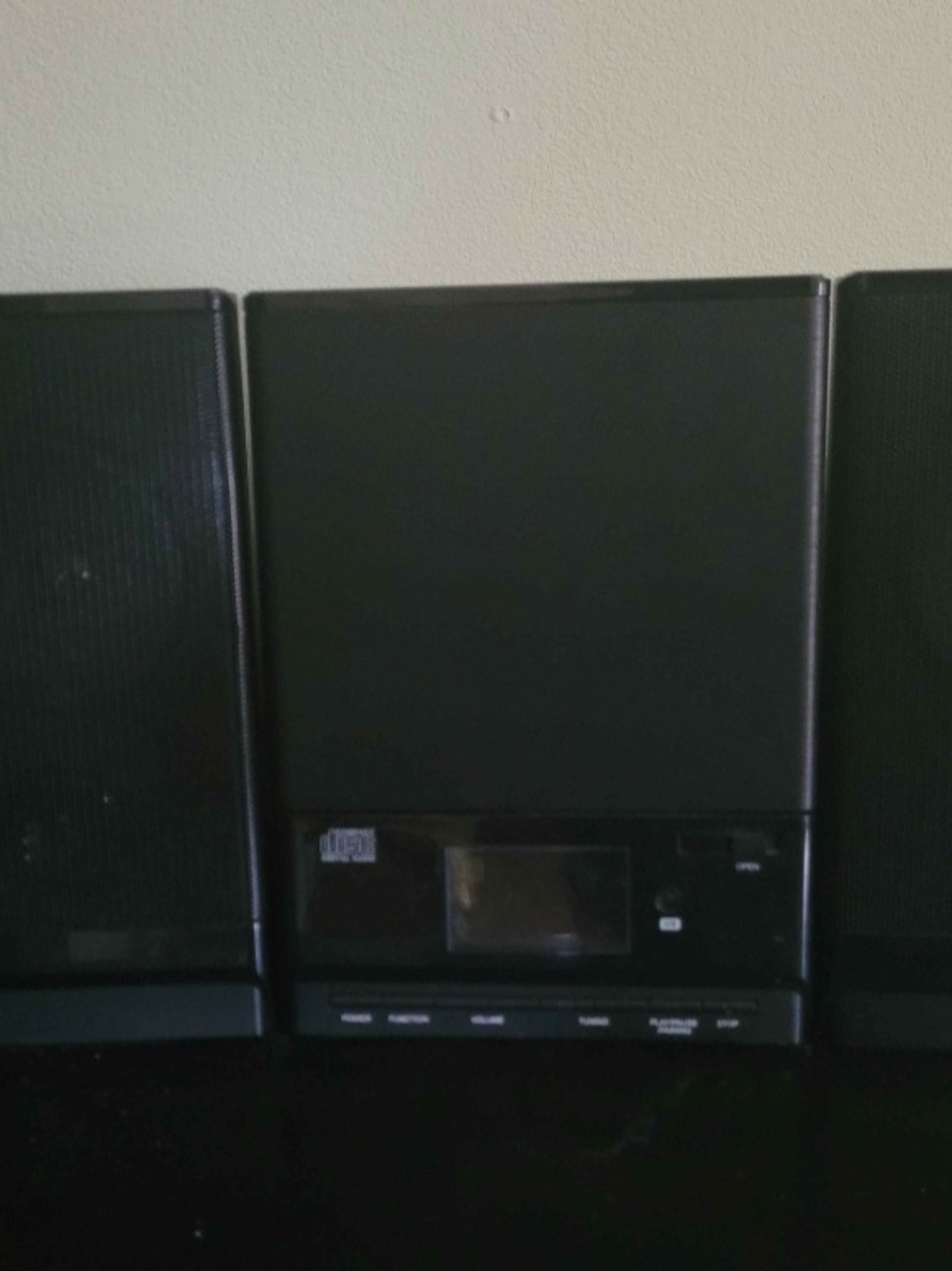 Compact Black Portable Audio System - Black